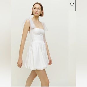Reformation Enza Dress - White (Size 2)